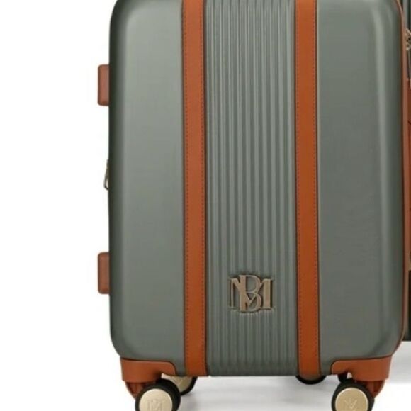 Badgley Mischka Mia 26”Luggage Spinner Vintage Vegan Exp Travel Bag suitcase - Picture 7 of 14